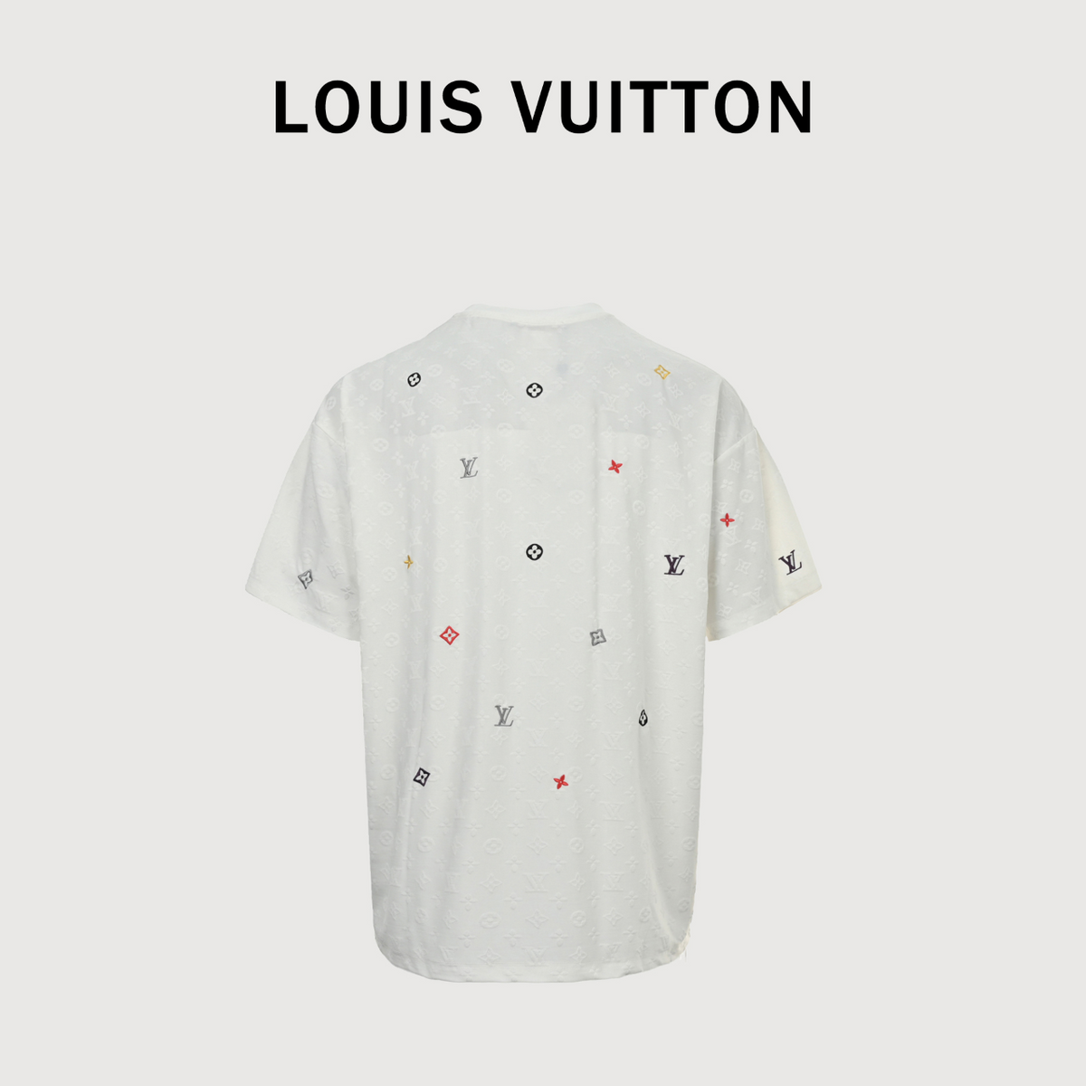 Louis Vuitton 2026SS Monogram Clover Embroidered Logo Short Sleeve T-Shirt