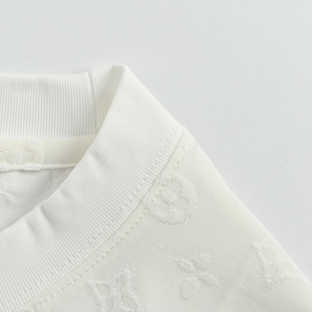 Louis Vuitton 2026SS Monogram Clover Embroidered Logo Short Sleeve T-Shirt