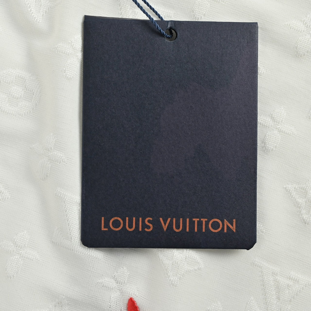 Louis Vuitton 2026SS Monogram Clover Embroidered Logo Short Sleeve T-Shirt