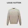 Louis Vuitton LV Khaki Gradient All-Over Monogram Knit Sweater