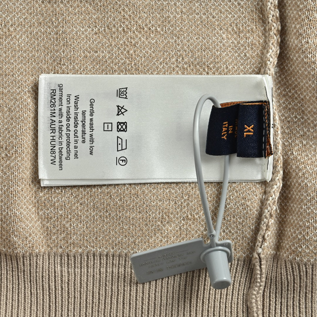 Louis Vuitton LV Khaki Gradient All-Over Monogram Knit Sweater
