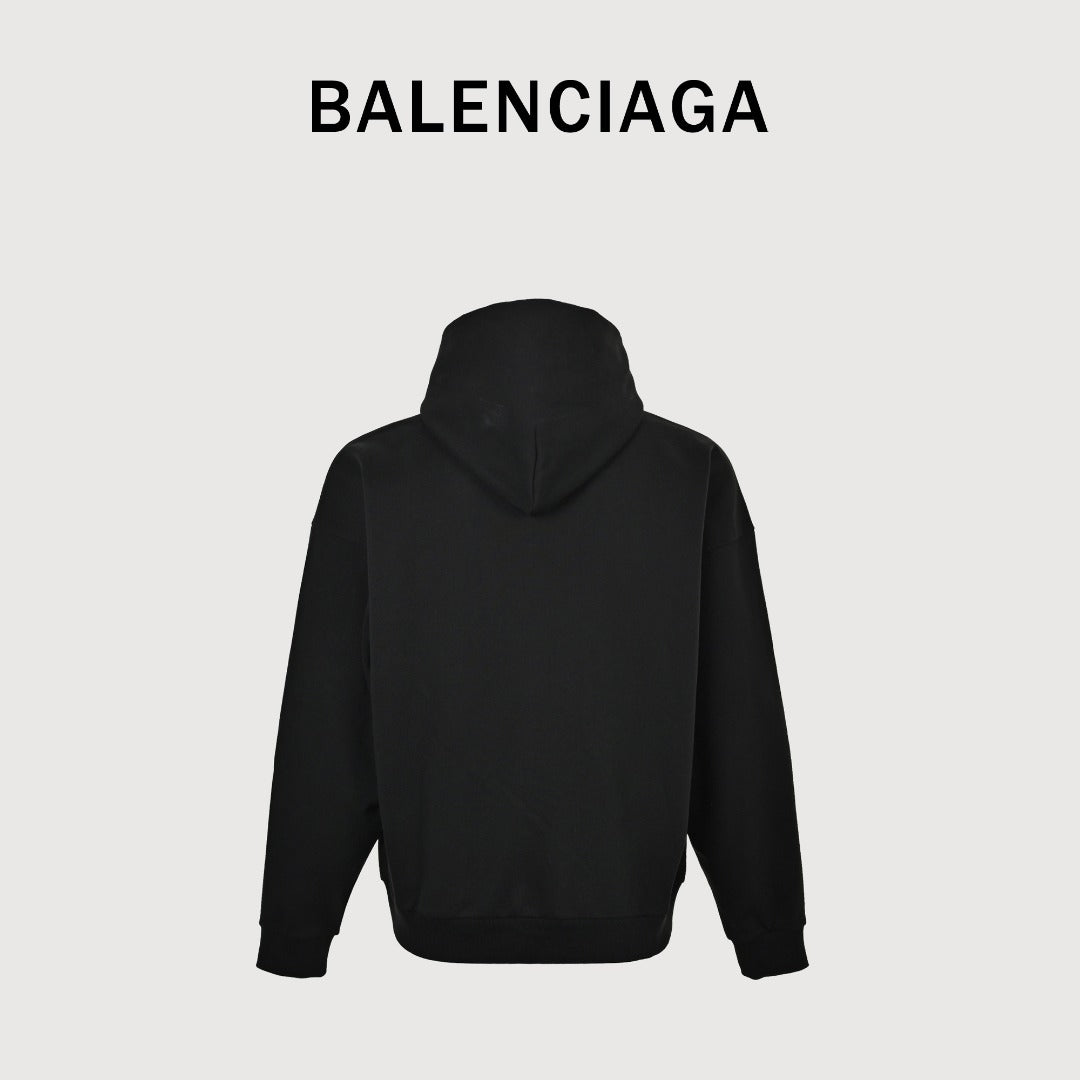 Balenciaga BLCG Bodies 6B Printed Hoodie - Black