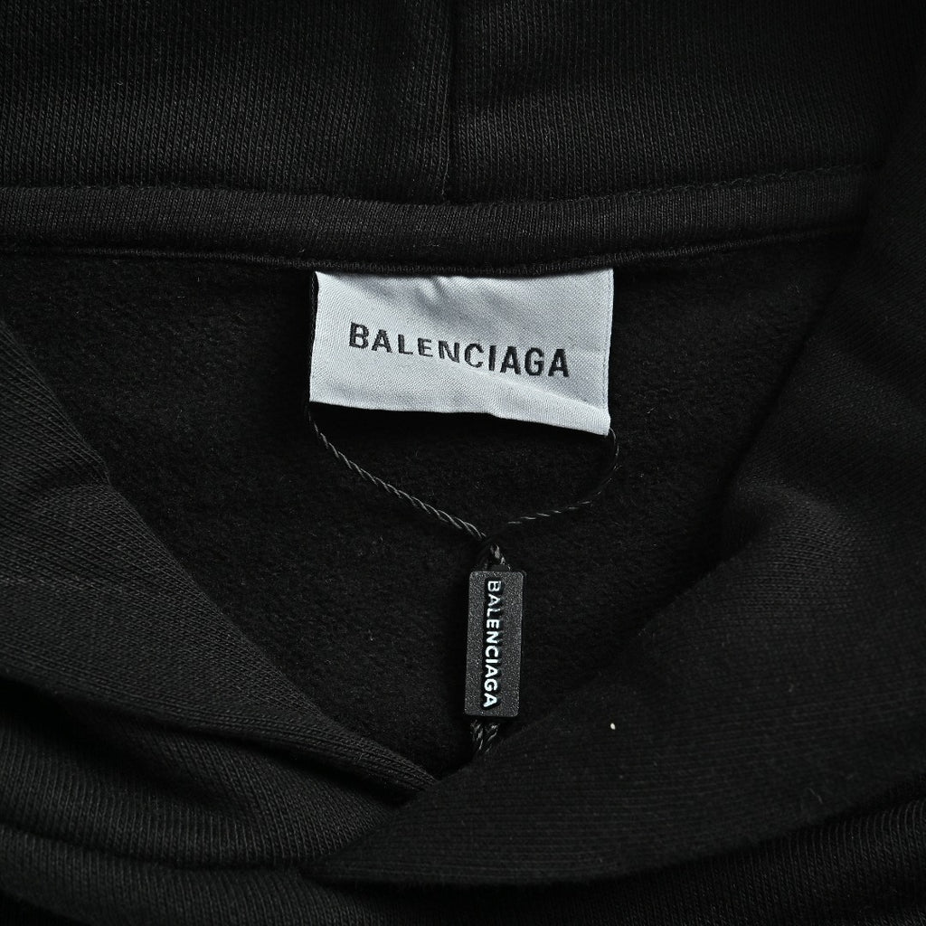 Balenciaga BLCG Bodies 6B Printed Hoodie - Black