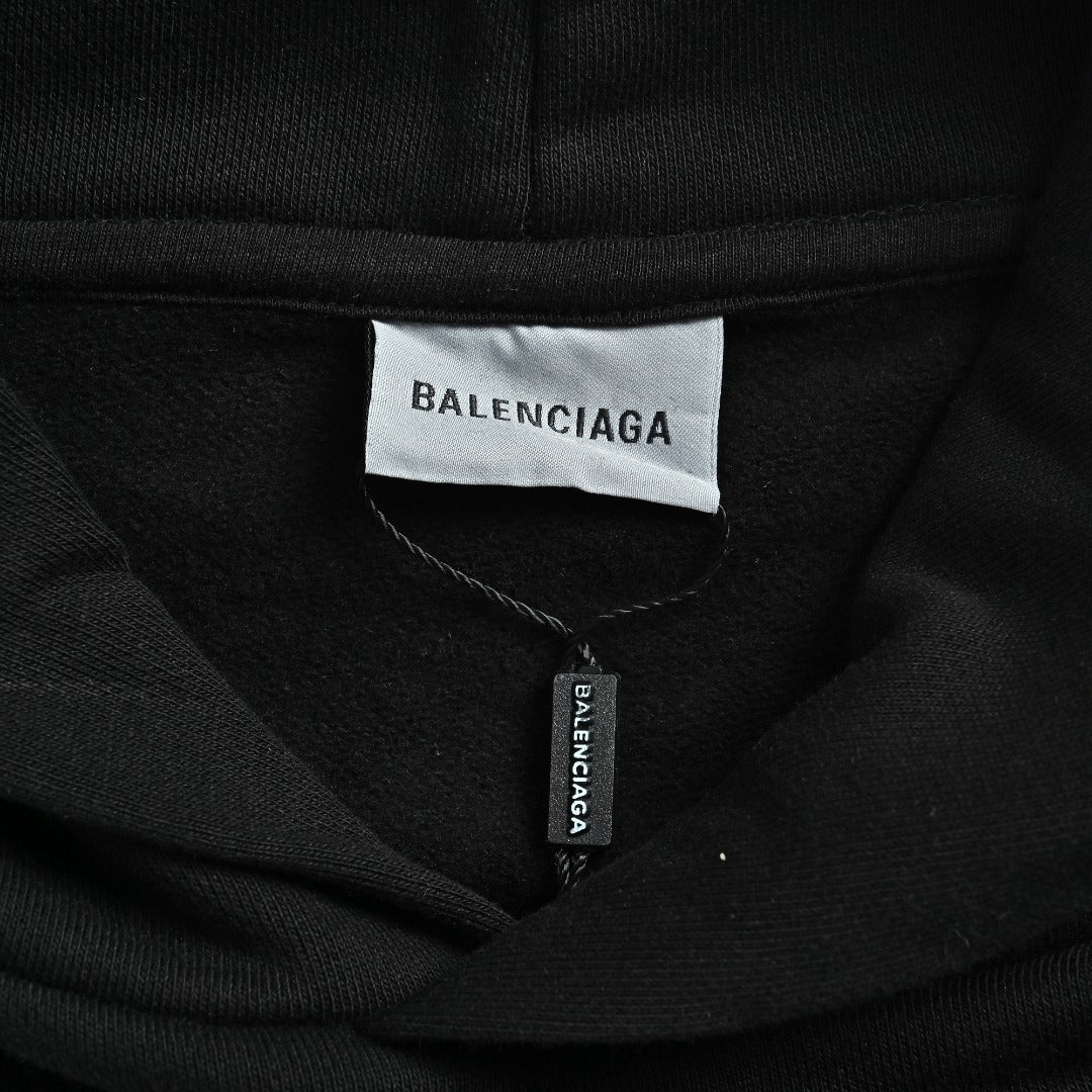 Balenciaga BLCG Bodies 6B Printed Hoodie - Black