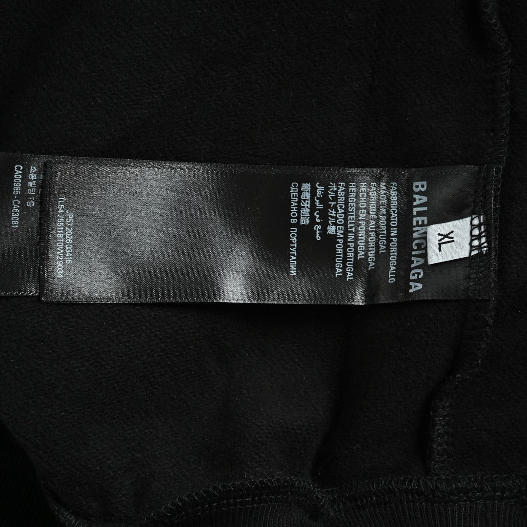 Balenciaga BLCG Bodies 6B Printed Hoodie - Black
