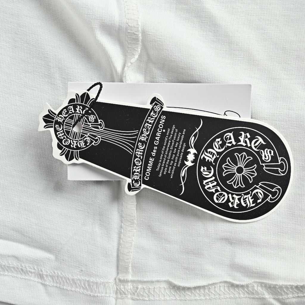 Chrome Hearts American Flag Graphic Short Sleeve T-Shirt - White