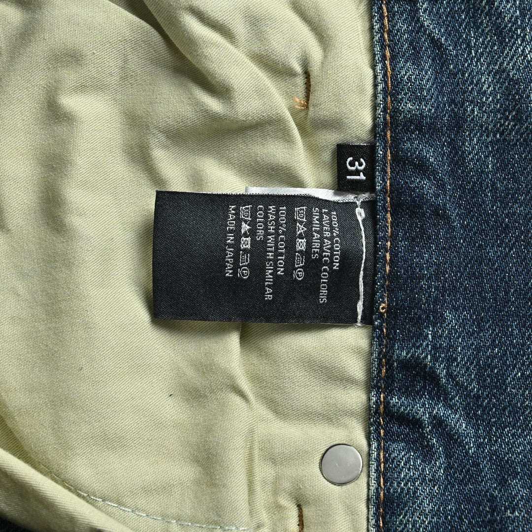 Celine 24SS Blue Distressed Straight-Leg Jeans