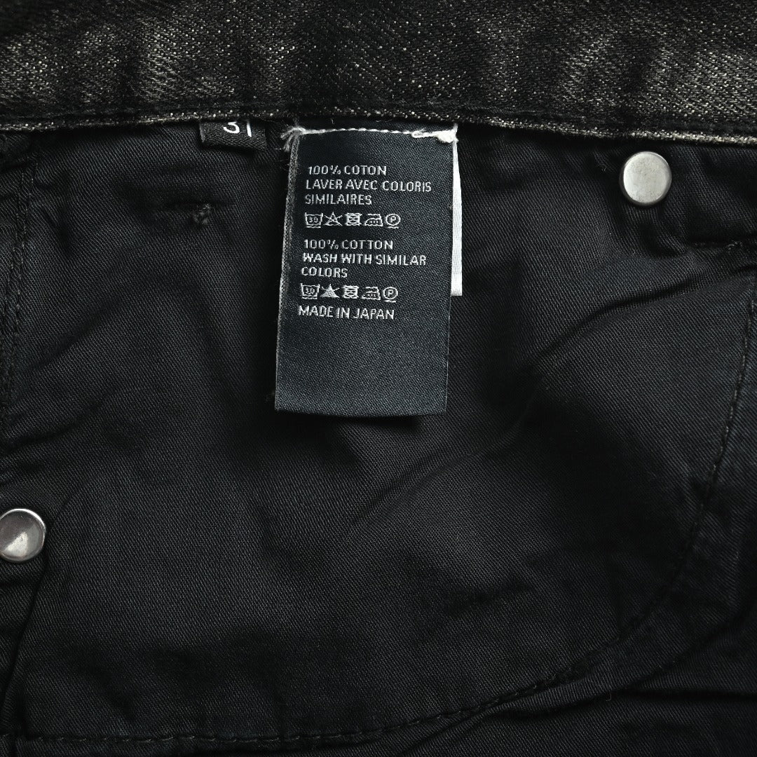 Celine 24SS Black Distressed Straight-Leg Jeans
