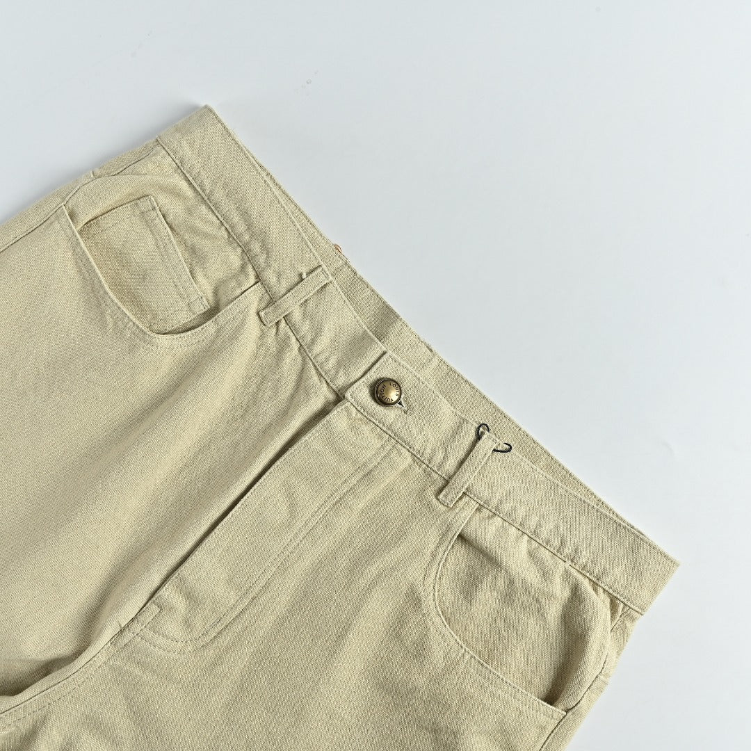 Louis Vuitton Pre-Fall 2026 Straight-Leg Embroidered Signature Trousers - Ecru