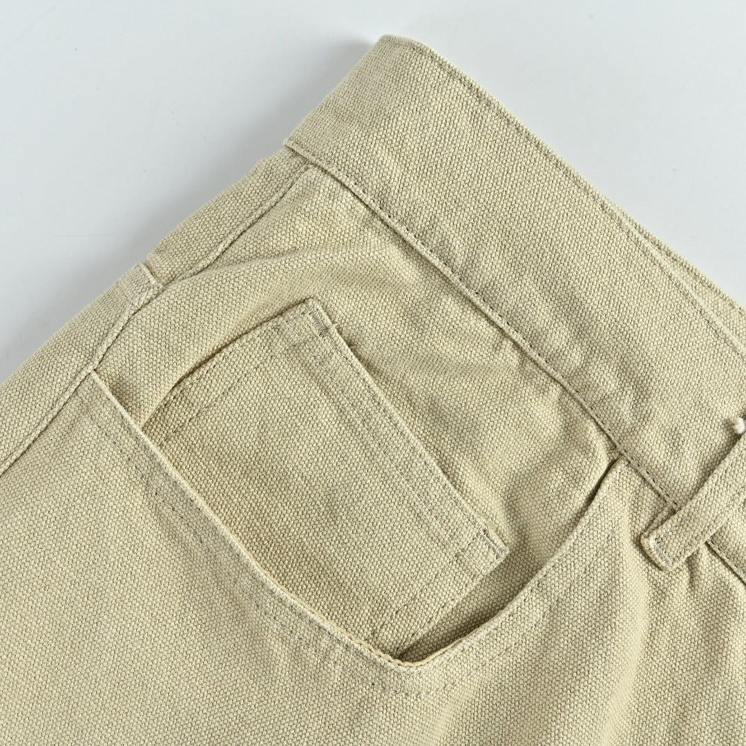 Louis Vuitton Pre-Fall 2026 Straight-Leg Embroidered Signature Trousers - Ecru