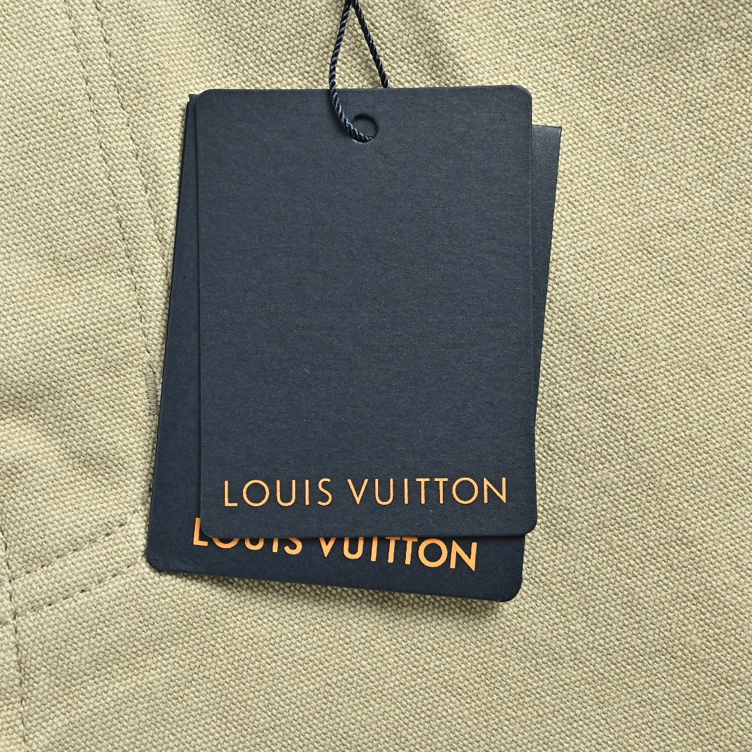 Louis Vuitton Pre-Fall 2026 Straight-Leg Embroidered Signature Trousers - Ecru
