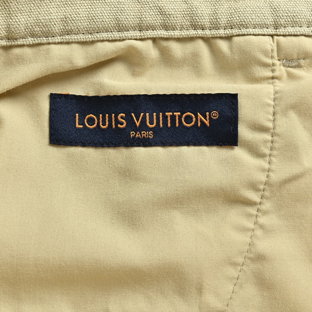 Louis Vuitton Pre-Fall 2026 Straight-Leg Embroidered Signature Trousers - Ecru
