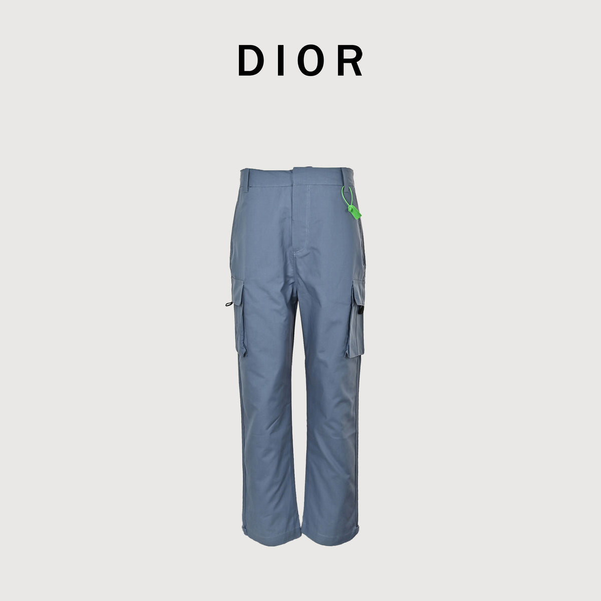 Dior CD Multi-Pocket Velcro Cargo Pants - Steel Blue