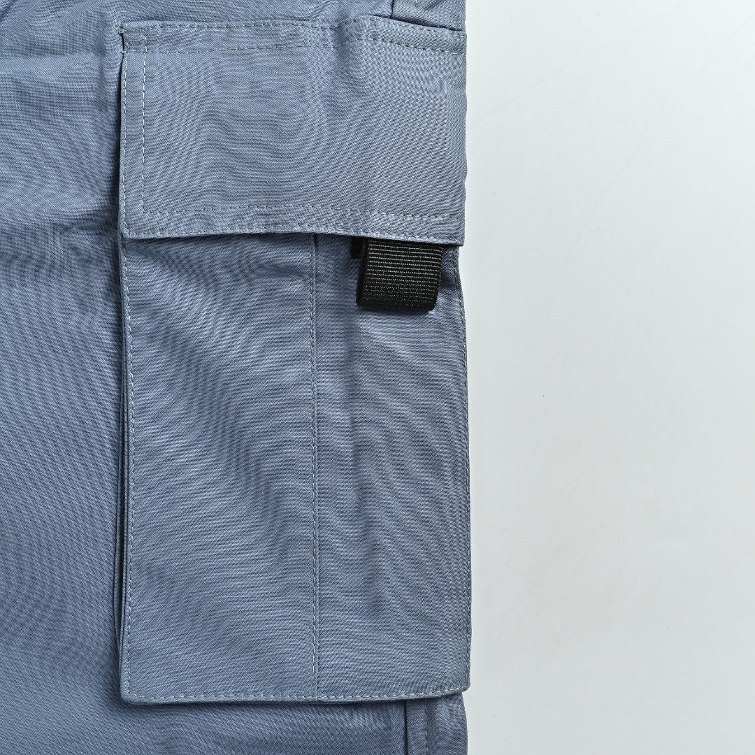 Dior CD Multi-Pocket Velcro Cargo Pants - Steel Blue