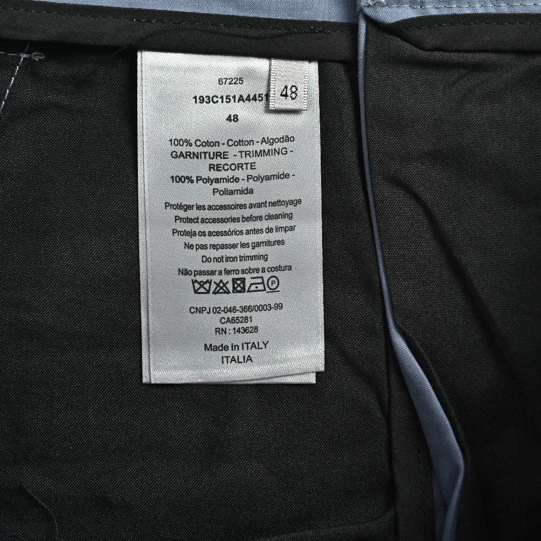 Dior CD Multi-Pocket Velcro Cargo Pants - Steel Blue
