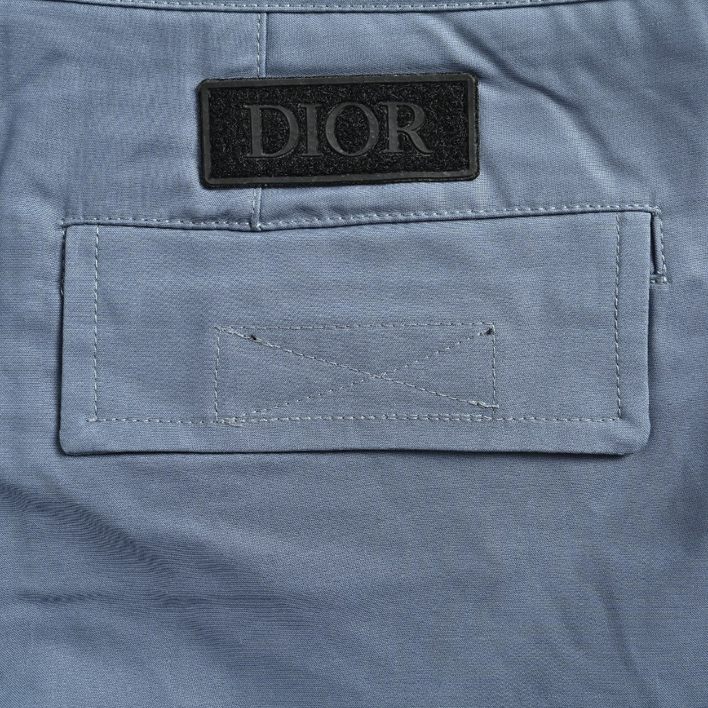 Dior CD Multi-Pocket Velcro Cargo Pants - Steel Blue