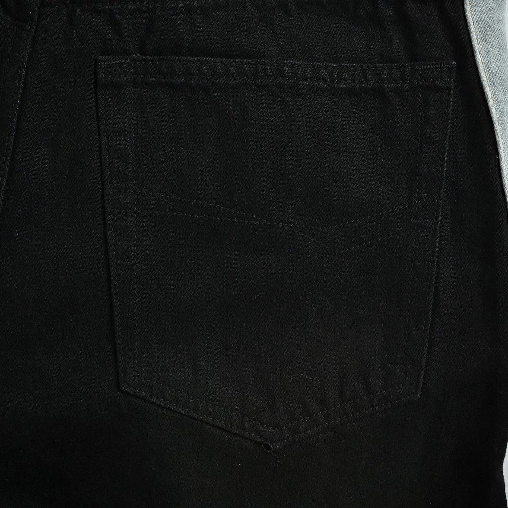 Balenciaga BLCG 26SS Contrast Logo Denim Shorts - Black