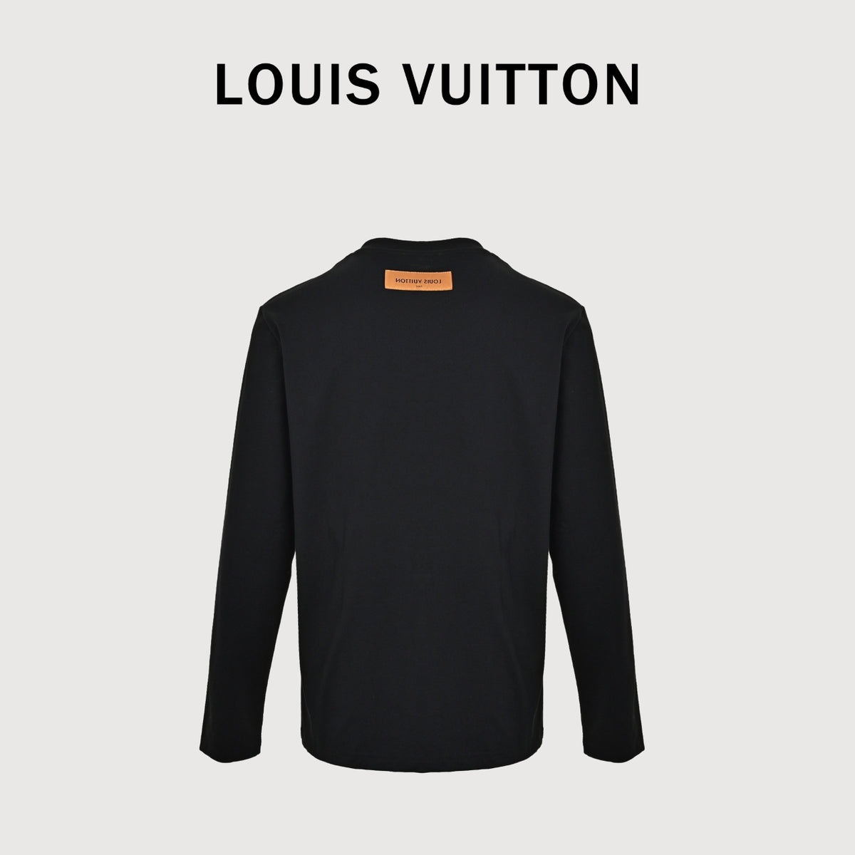 Louis Vuitton Embossed Logo Long Sleeve T-Shirt - Black