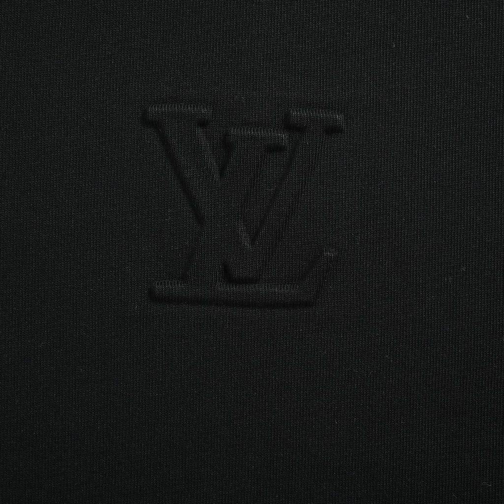 Louis Vuitton Embossed Logo Long Sleeve T-Shirt - Black