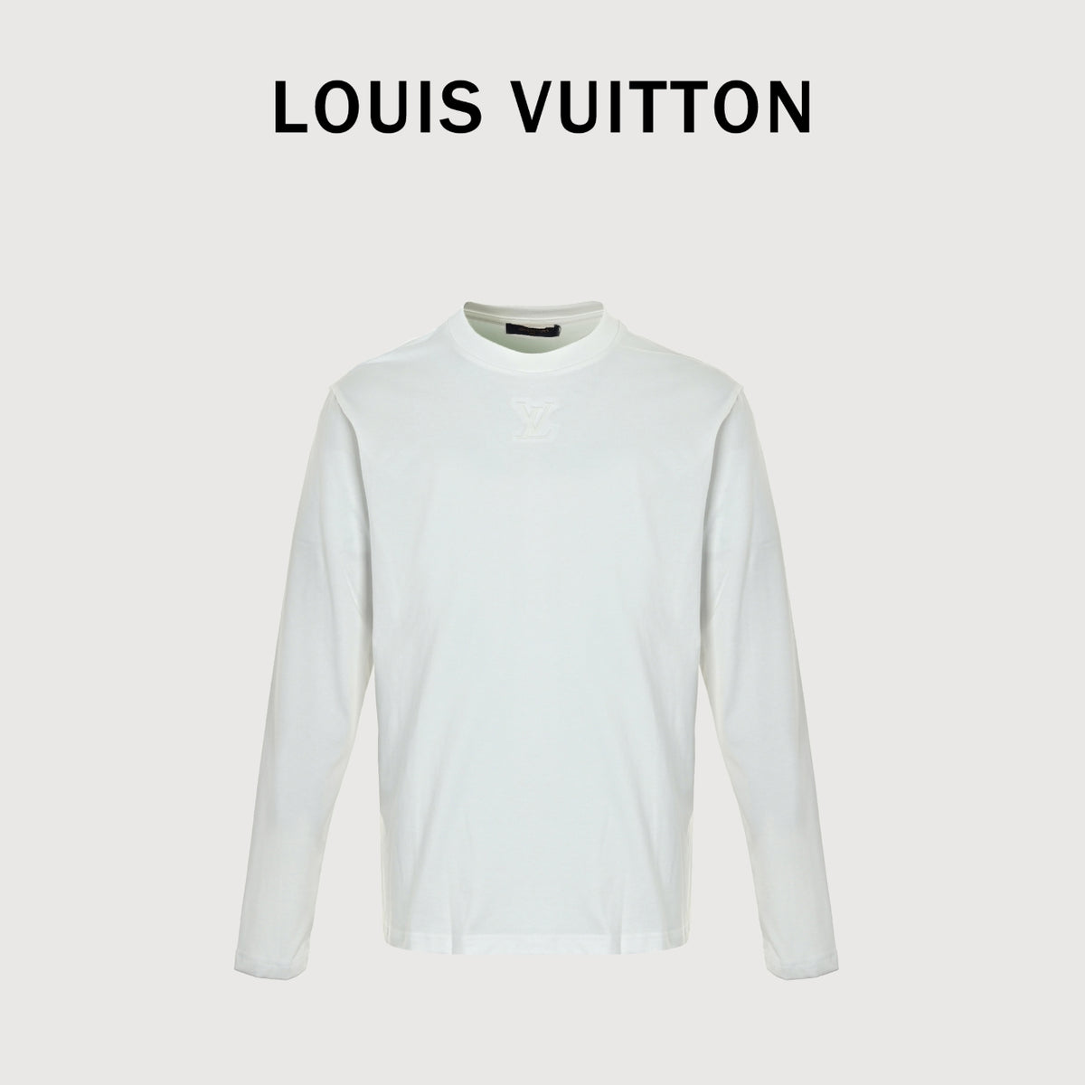 Louis Vuitton Embossed Logo Long Sleeve T-Shirt - White