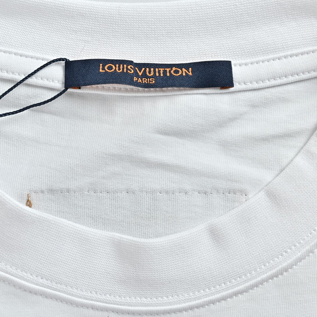 Louis Vuitton Embossed Logo Long Sleeve T-Shirt - White