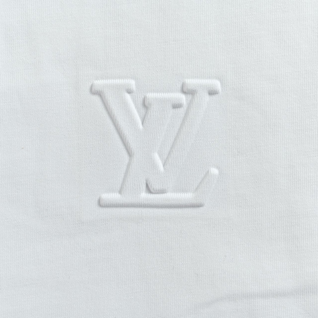 Louis Vuitton Embossed Logo Long Sleeve T-Shirt - White