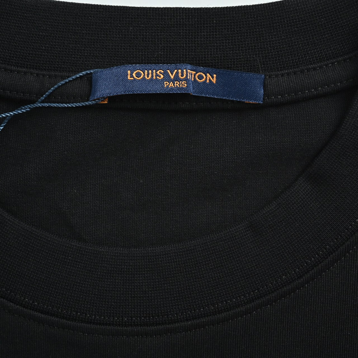 Louis Vuitton Four-Leaf Clover Graffiti Hand-Painted Long Sleeve T-Shirt - Black