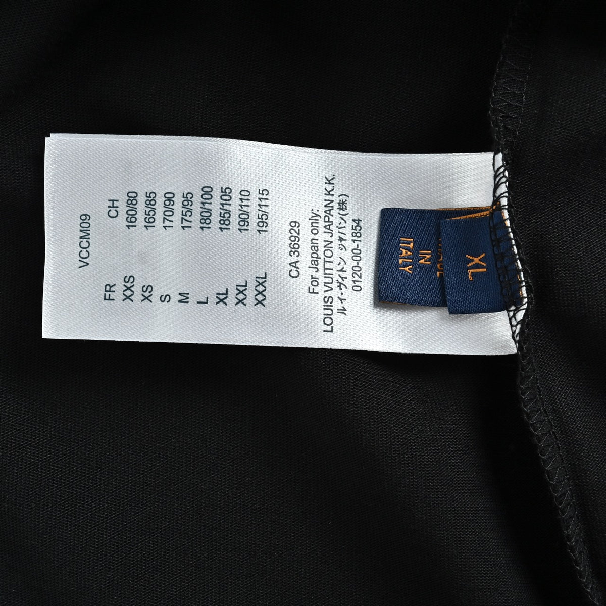 Louis Vuitton 26SS Wave Pattern Color-Block Monogram Embroidered Logo Long Sleeve T-Shirt - Black