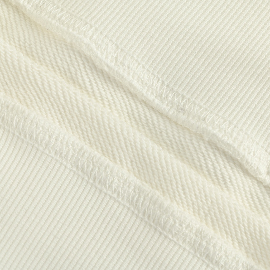 Burberry BBR Side Diamond Check Woven Tape Crewneck Sweatshirt - Cream