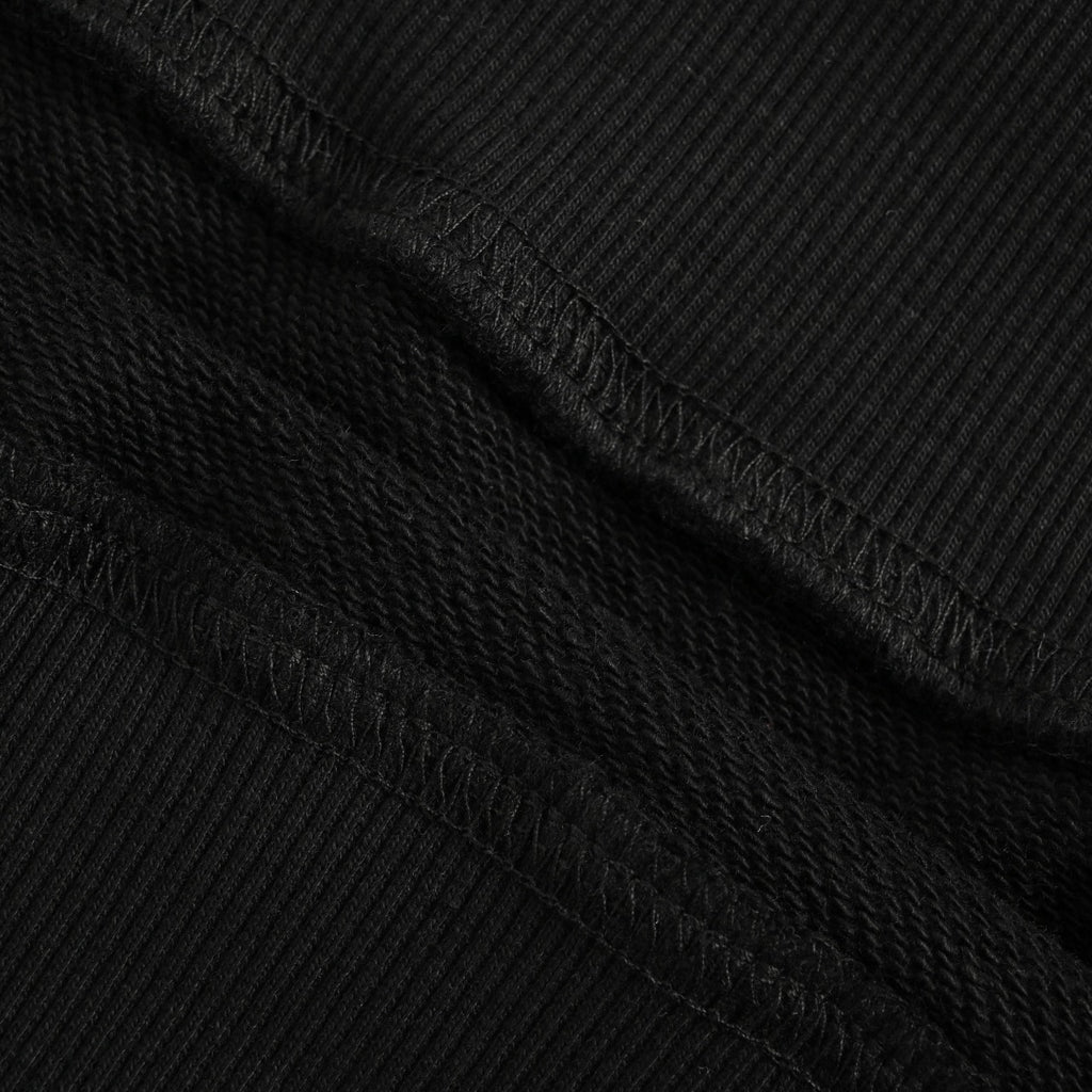 Burberry BBR Side Diamond Check Woven Tape Crewneck Sweatshirt - Black