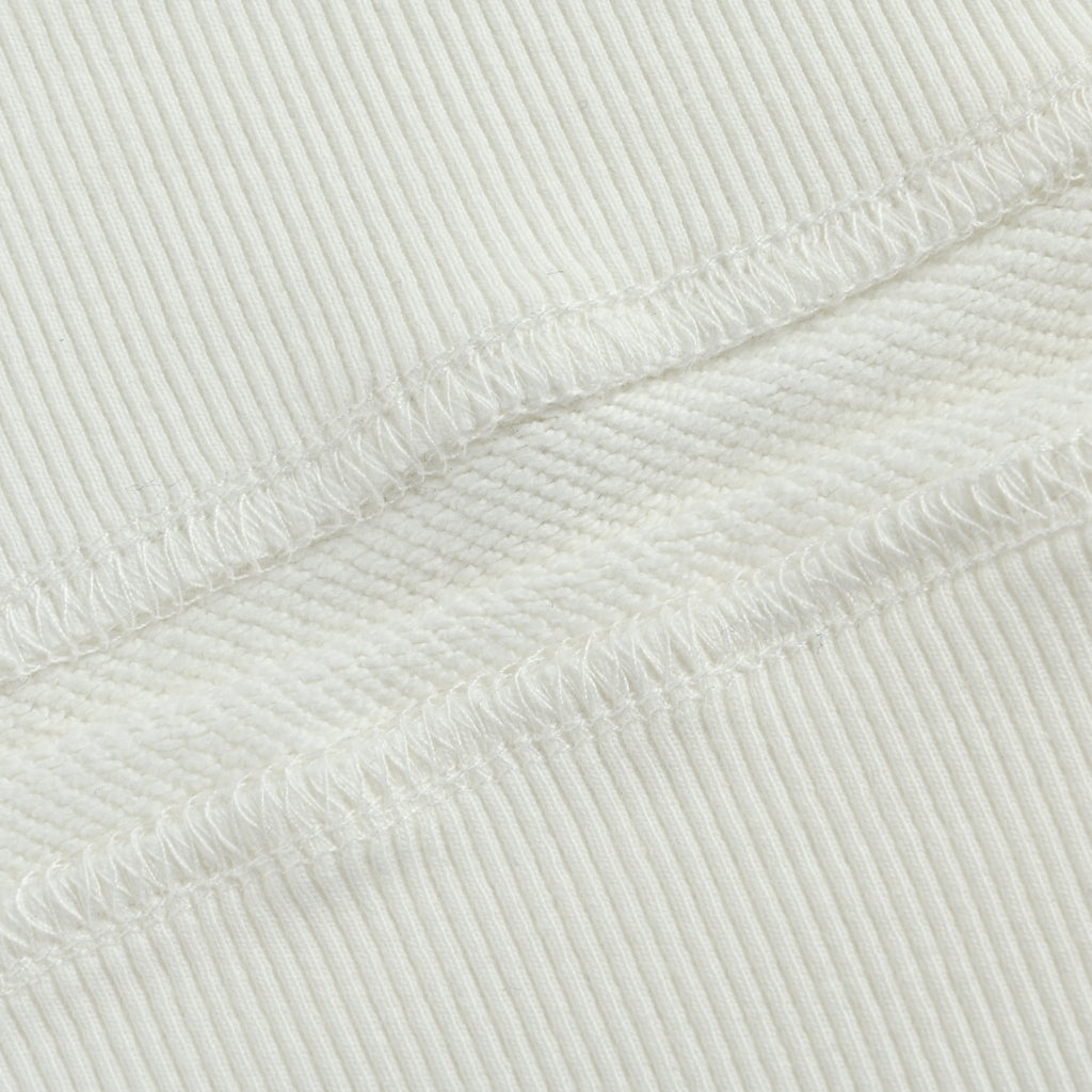 Burberry Micro Check Tartan Collar Spliced Cotton Crewneck Sweatshirt - White