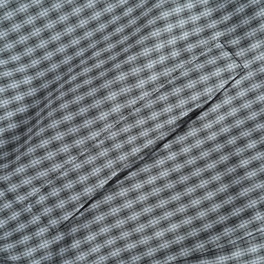 Prada Grey Check Reversible Zip-Up Blouson Jacket - Light Blue / Grey Check