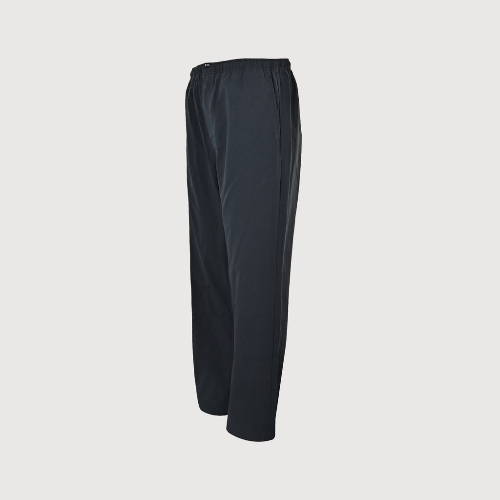 Prada PRD Two-Tone Logo Label Linen-Cotton Blend Casual Trousers - Black