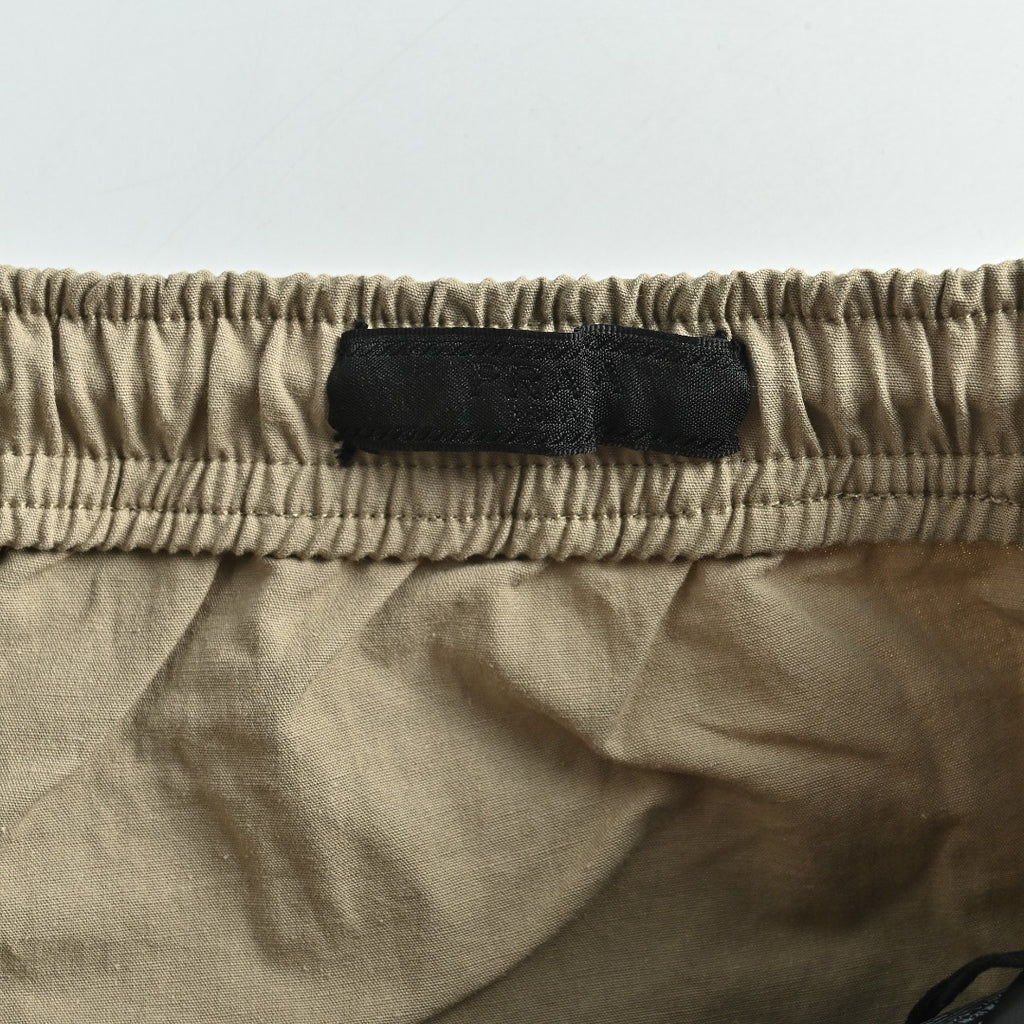Prada PRD Two-Tone Logo Label Linen-Cotton Blend Casual Trousers - Taupe