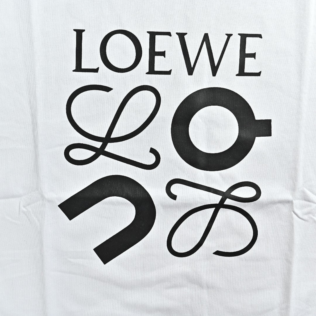 Loewe x On Running Collaboration Printed Logo Short Sleeve T-Shirt - White