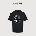 Loewe x On Running Collaboration Printed Logo Short Sleeve T-Shirt - Black