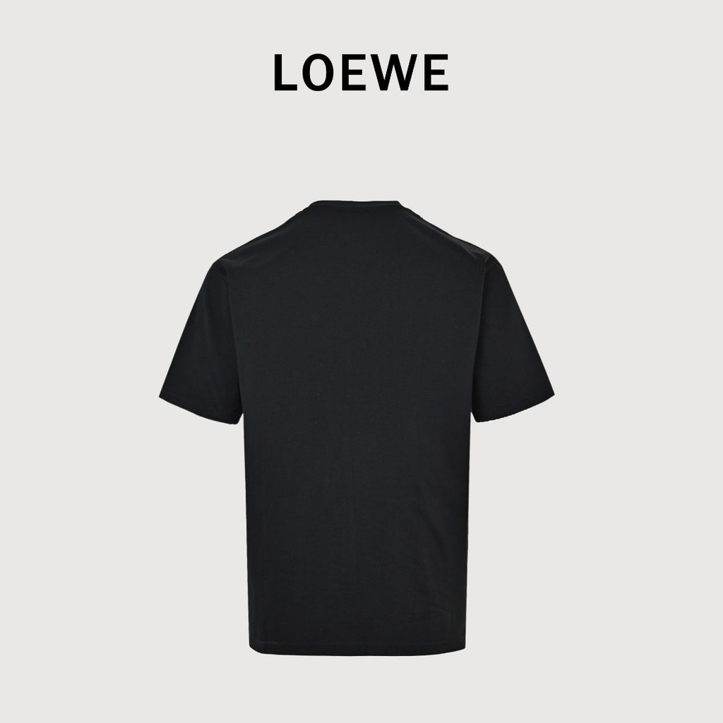 Loewe x On Running Collaboration Printed Logo Short Sleeve T-Shirt - Black