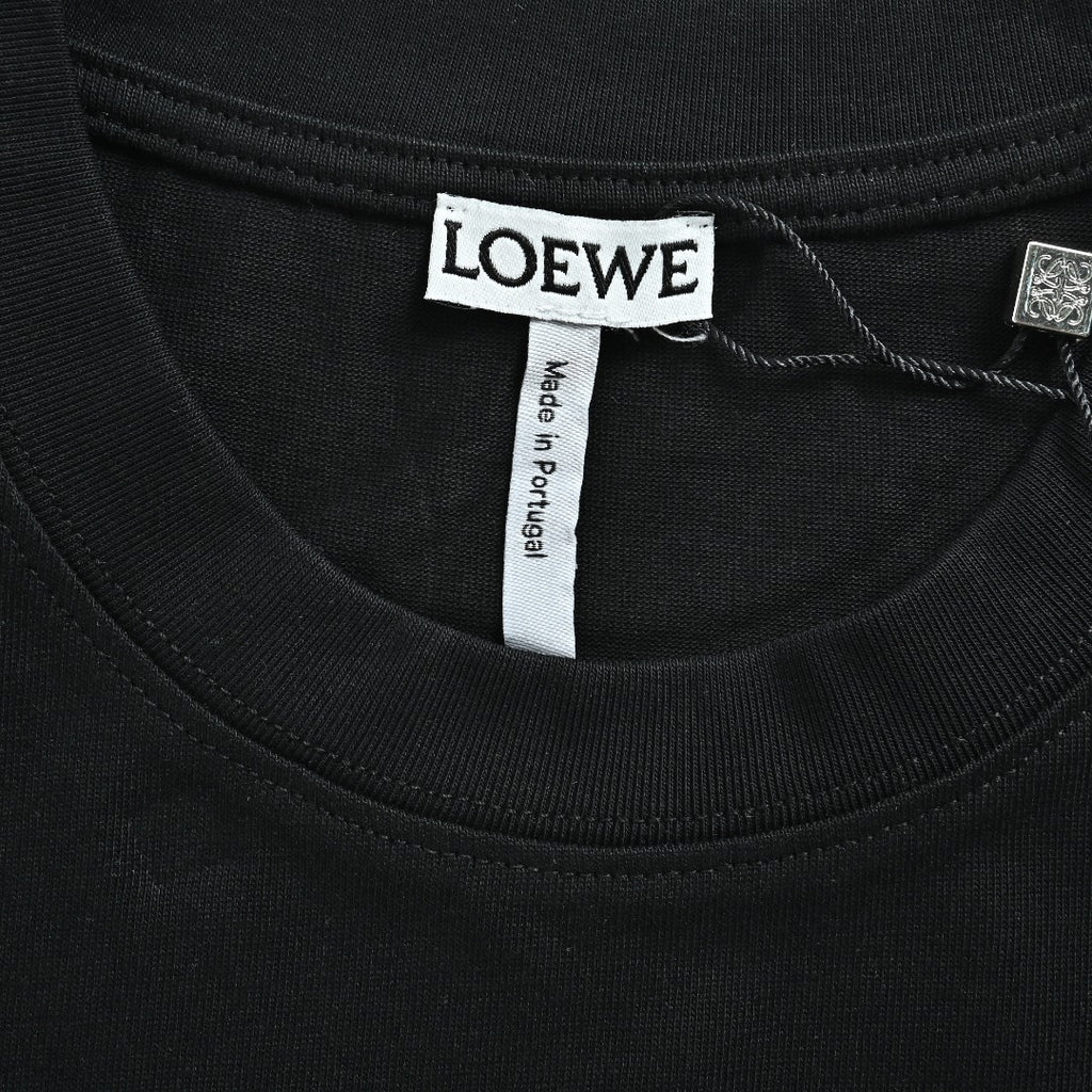 Loewe x On Running Collaboration Printed Logo Short Sleeve T-Shirt - Black
