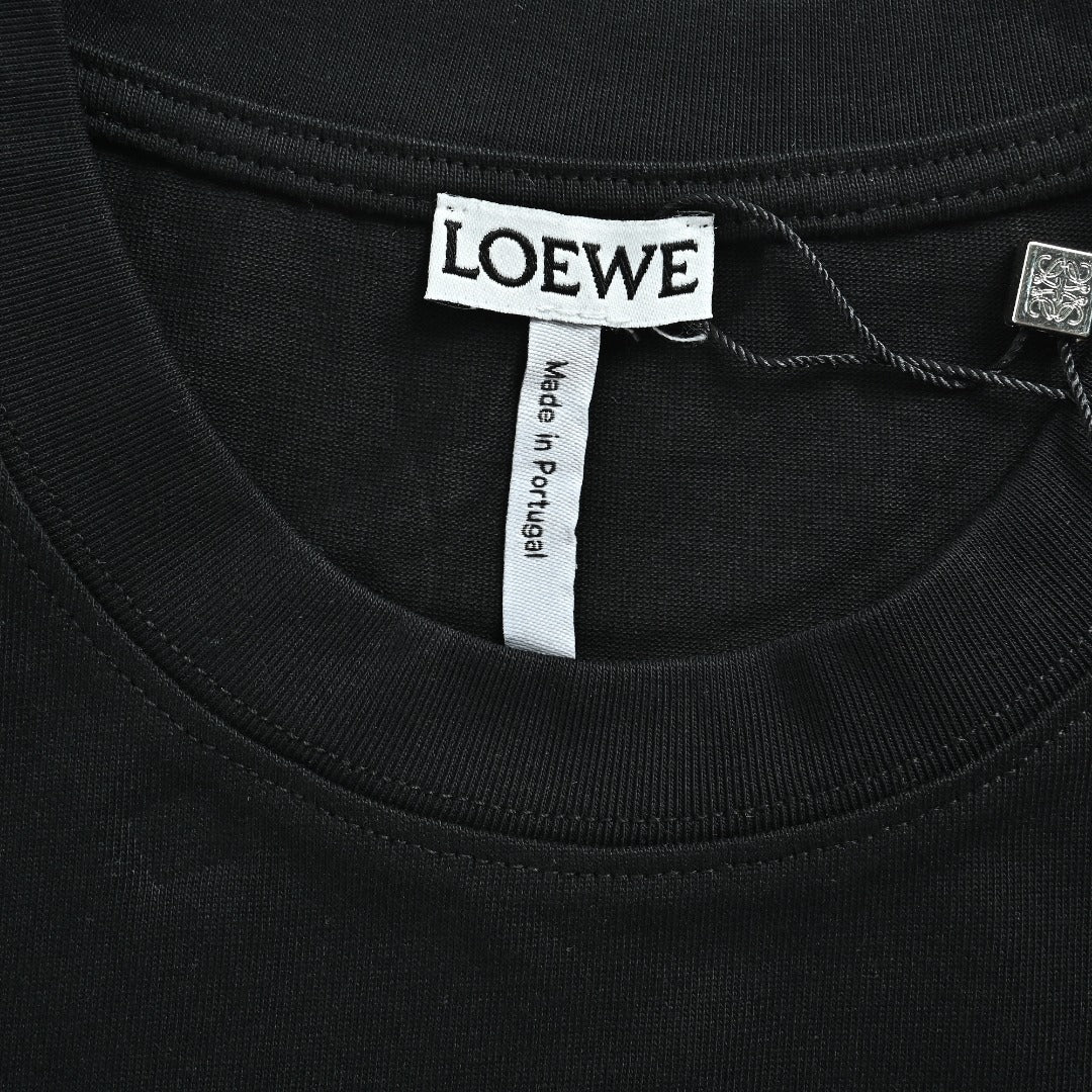 Loewe x On Running Collaboration Printed Logo Short Sleeve T-Shirt - Black