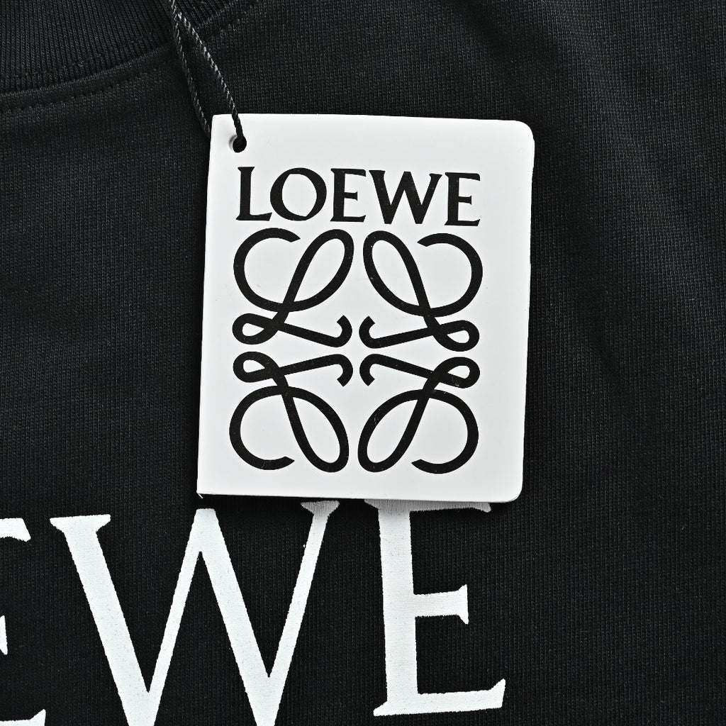 Loewe x On Running Collaboration Printed Logo Short Sleeve T-Shirt - Black