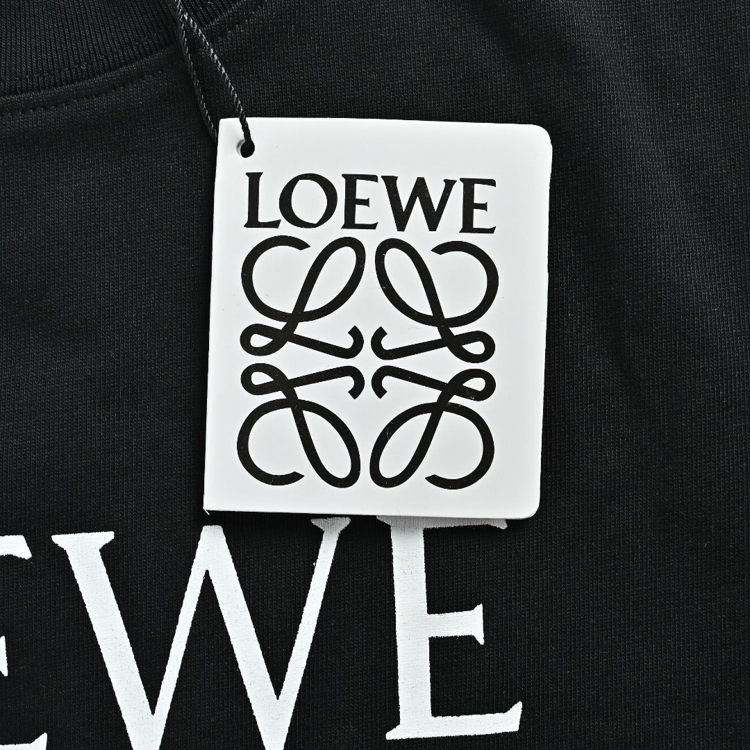 Loewe x On Running Collaboration Printed Logo Short Sleeve T-Shirt - Black