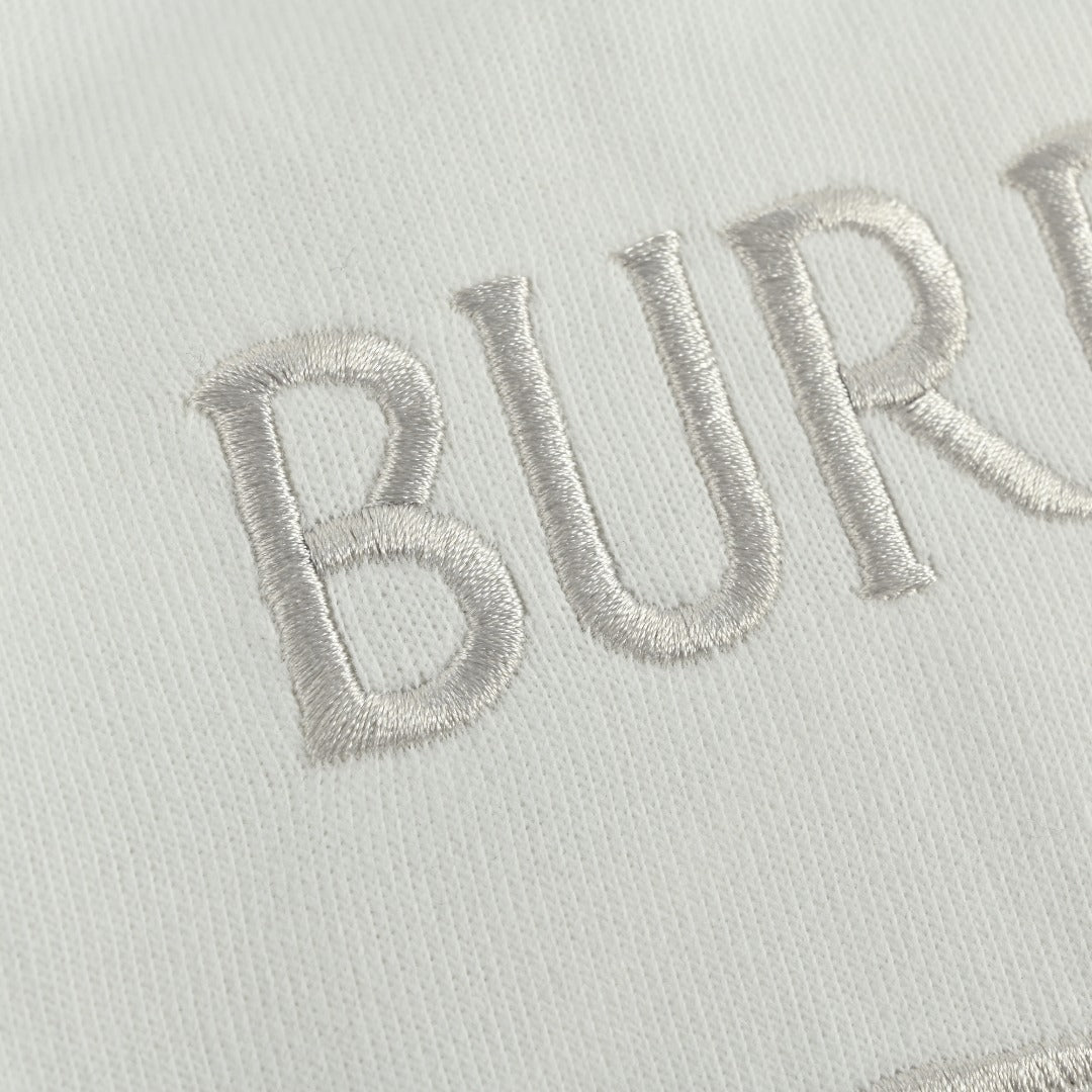 Burberry BBR Tonal Equestrian Knight Embroidered Short Sleeve T-Shirt - White