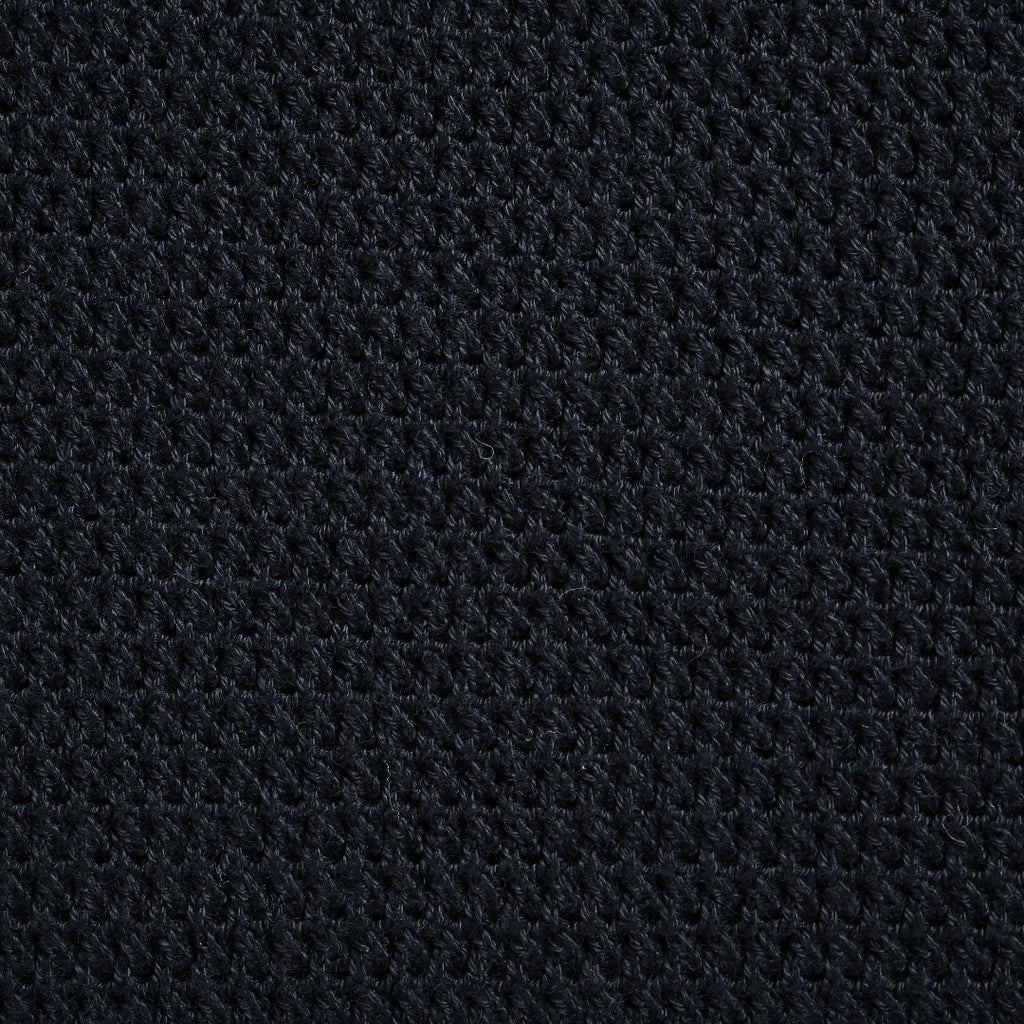 Prada PRD Logo Mesh-Knit Short Sleeve Polo Shirt - Navy