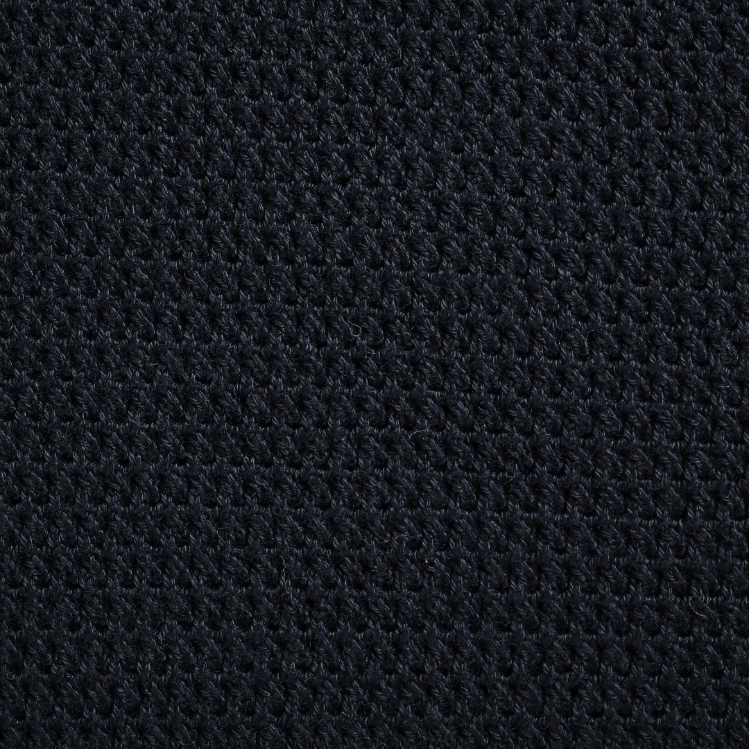 Prada PRD Logo Mesh-Knit Short Sleeve Polo Shirt - Navy