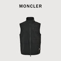Moncler MC Reflective Logo Outdoor Stand-Collar Vest - Black