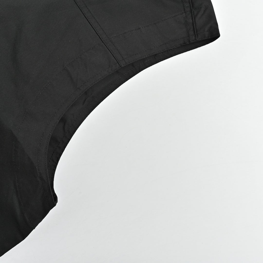 Moncler MC Reflective Logo Outdoor Stand-Collar Vest - Black