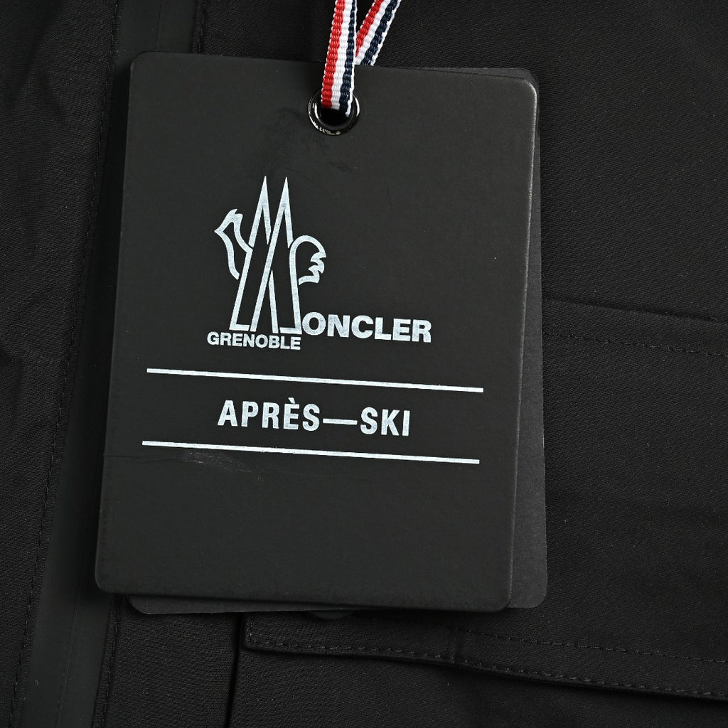 Moncler MC Reflective Logo Outdoor Stand-Collar Vest - Black