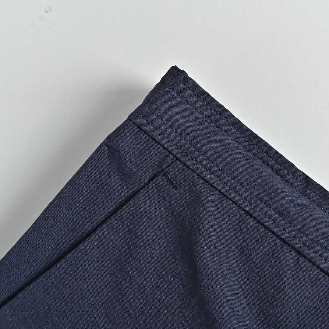 Loewe Cotton Poplin Openwork Embroidered Wide-Leg Trousers - Navy