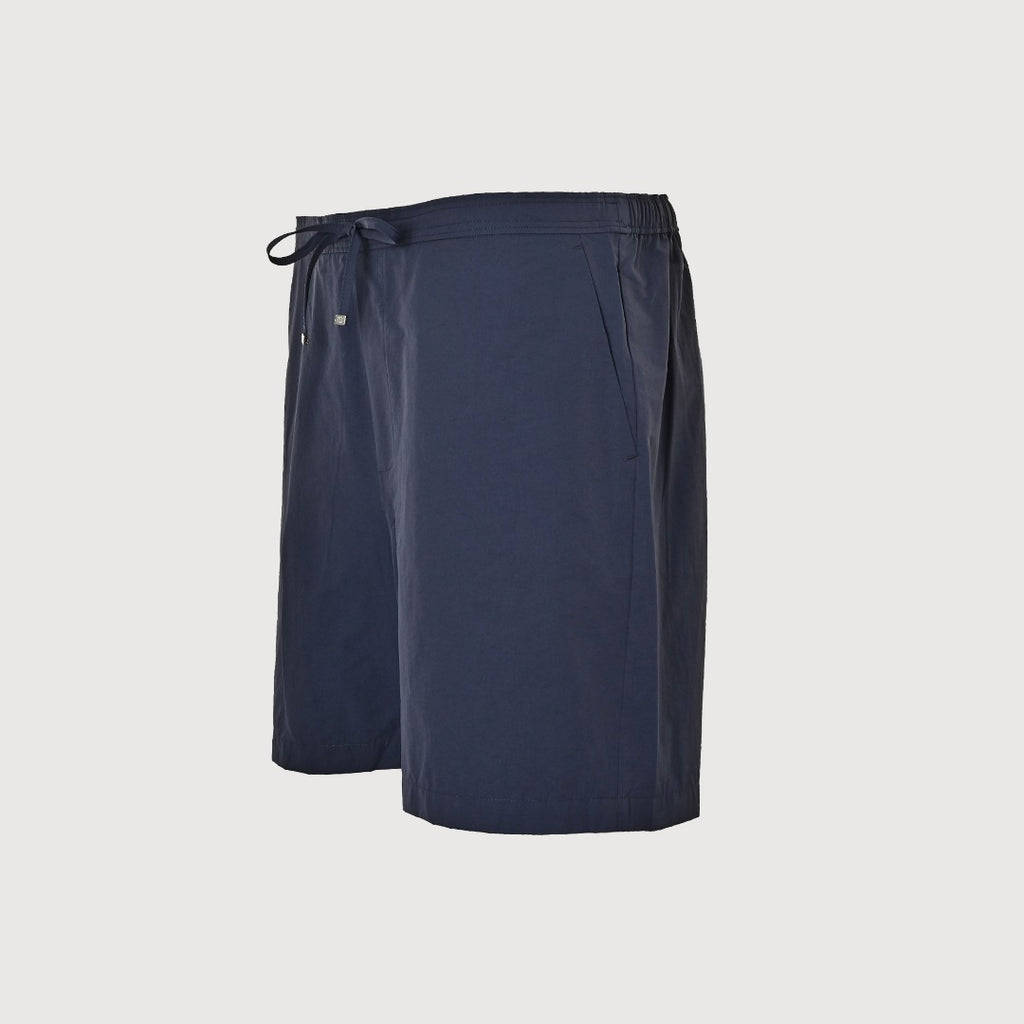Loewe Openwork Embroidered Linen Shorts - Navy