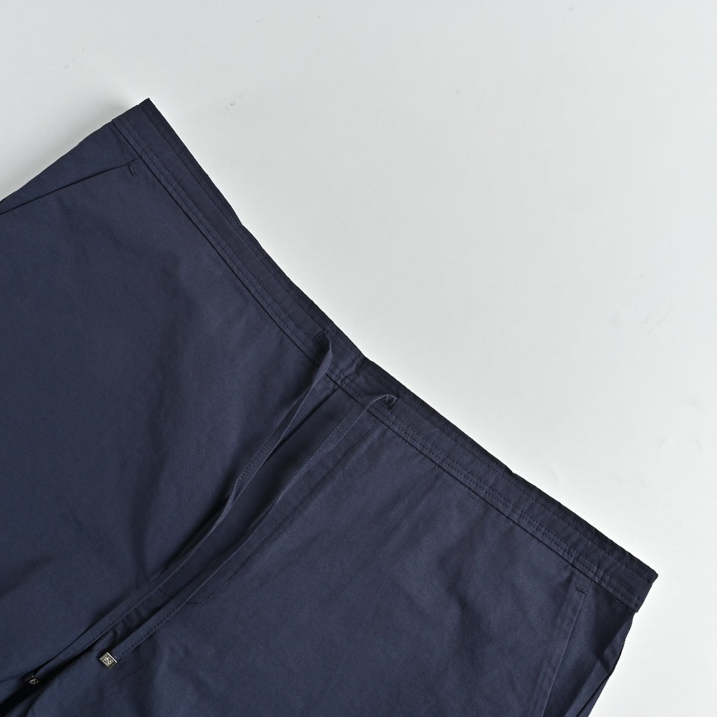 Loewe Openwork Embroidered Linen Shorts - Navy